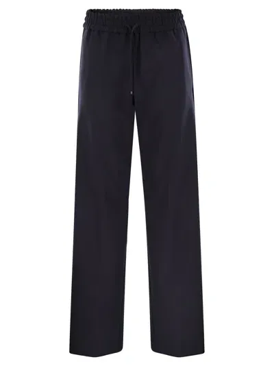 Dondup Marisol Gabardine Jogger Trousers In Blue