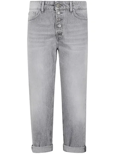 Dondup Mid-rise Straight-leg Jeans In Grey