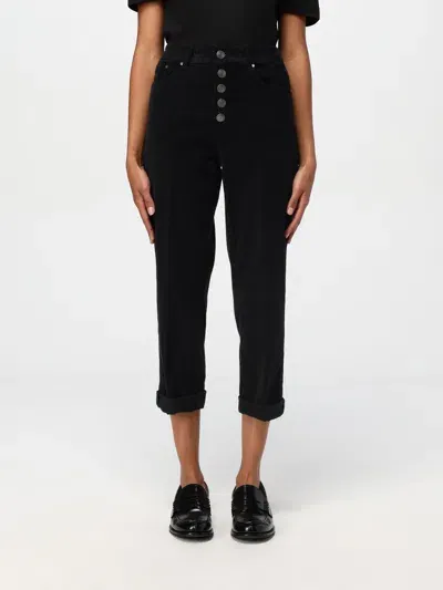 Dondup Pants  Woman Color Black In Schwarz