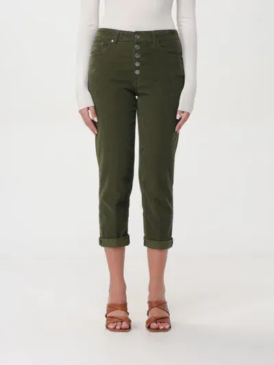 Dondup Pants  Woman Color Green In 绿色