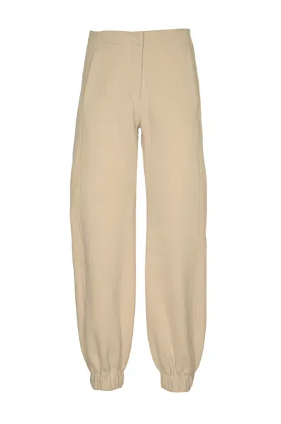 Dondup Patched Pocket Plain Track Pants In Alabaster