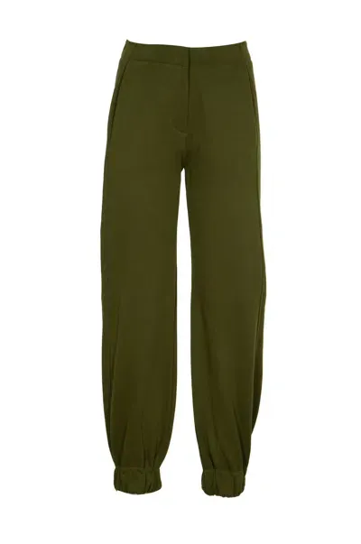 Dondup Patched Pocket Plain Track Pants In Military Green