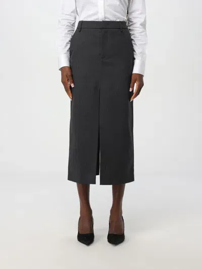 Dondup Skirt  Woman Color Charcoal