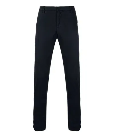 Dondup Blue Stretch-cotton Trousers