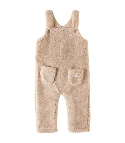 Donsje Baby Malur Teddy Overalls In Beige