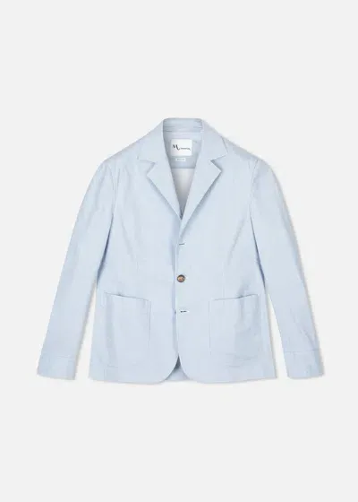 Doppiaa Aabigail Lightweight Cotton Jacket In Blue