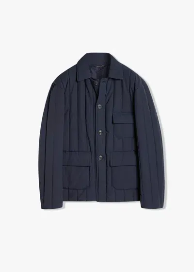 Doppiaa Aaderbale Nylon Padded Jacket In Navy Blue