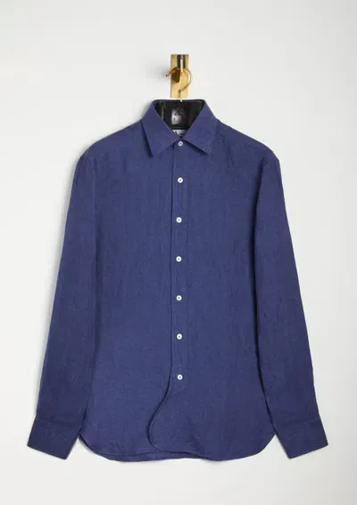 Doppiaa Aalbenga Solid Linen Shirt