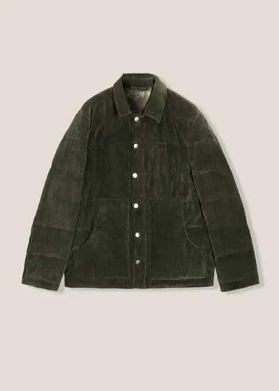 Doppiaa Corduroy Overshirt In Green