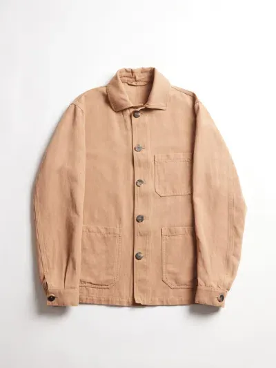 Doppiaa Aasti Linen Overshirt In Gold