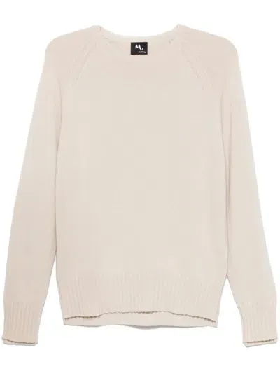 Doppiaa Crew-neck Sweater In Nude