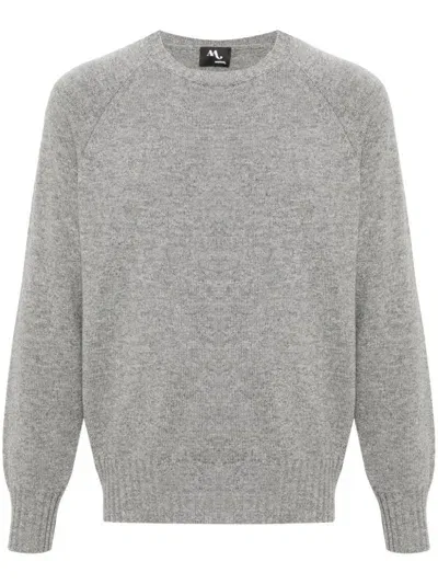 Doppiaa Knitted Sweater In Grey