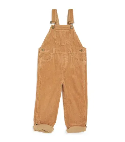 Dotty Dungarees Kids' Corduroy Dungarees In Brown