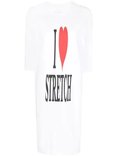 Doublet Slogan-print Longline T-shirt In White