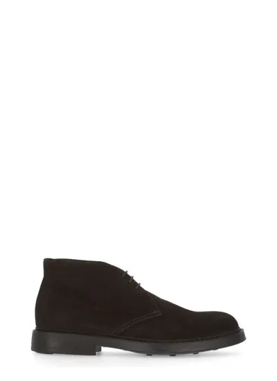 Doucal's Visone Lace-up Shoes In Brown