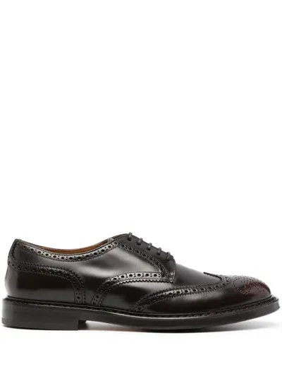 Doucal's Leather Brogues In Brown