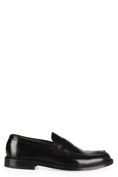 Doucal's Leather Loafers In Black