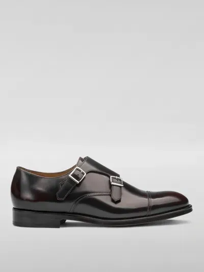 Doucal's Double-buckle Monk Shoes In 黑色