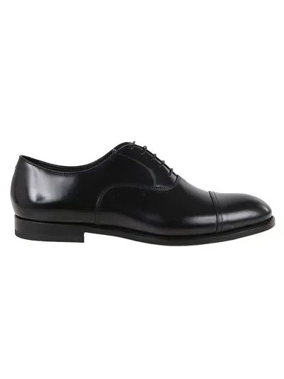 Doucal's Oxford Cap Toe In Black