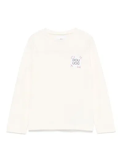 Douuod Kids' Logo-patch T-shirt In White