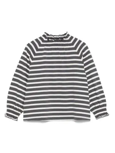 Douuod Kids' Striped Top In Grey