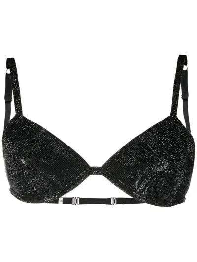 Dr. Hope Crystal Bralette Clothing In Black