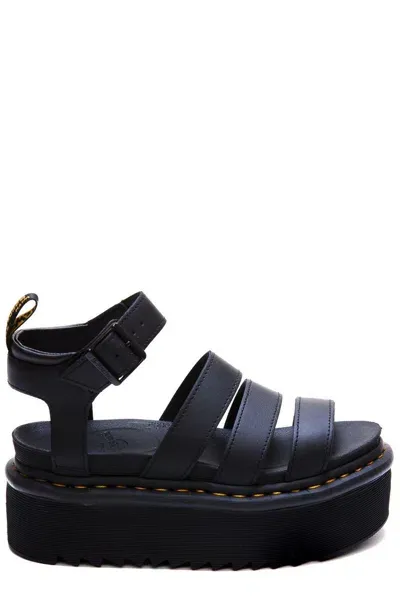 Dr. Martens' Dr. Martens Blaire Quad Hydro Open Toe Sandals In Black