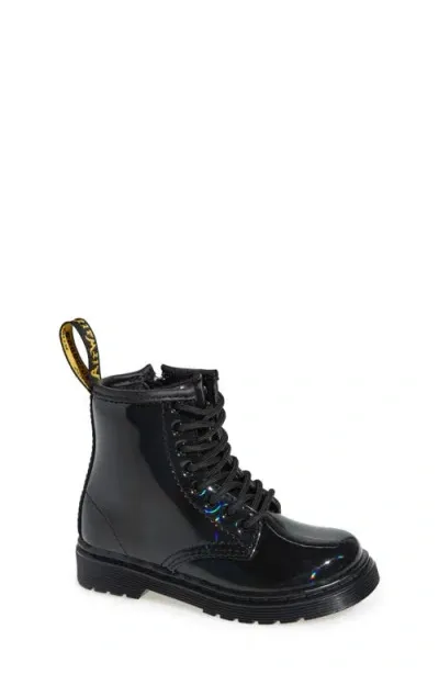 Dr. Martens' Dr. Martens Kids' 1460 Black Rainbow Boot In Rainbow Patent