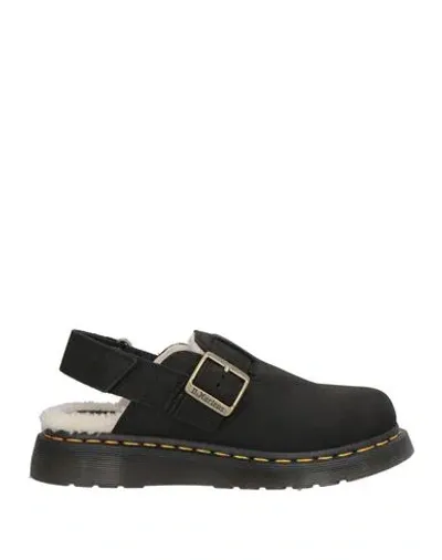 Dr. Martens' Jorge Ii Leather Mules In Black