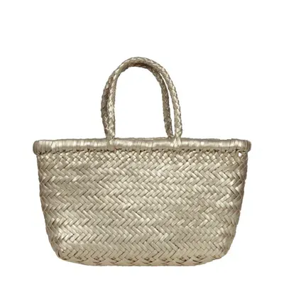 Dragon Diffusion Flat Gora Mini Tote Bag In Beige