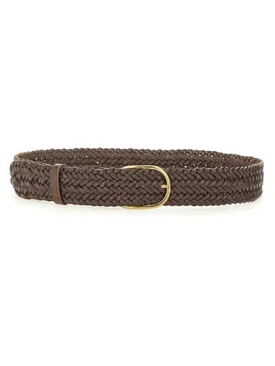 Dragon Diffusion Leather Belt In Brown