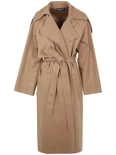 Drhope Trench Coat In Camel