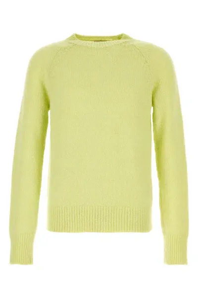 Dries Van Noten 02820-melbourne 9709 M.k.sweater-xl Nd  Male In Yellow