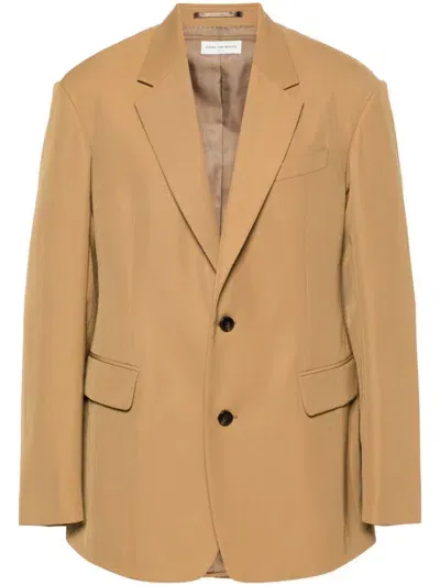 Dries Van Noten Bancroft Jacket In Camel