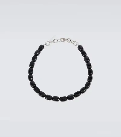 Dries Van Noten Beaded Necklace In Black