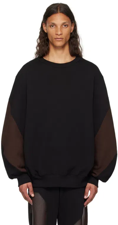 Dries Van Noten Black Loose Fit Sweatshirt In 900 Black