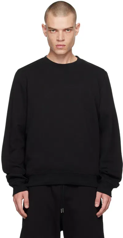 Dries Van Noten Black Oversized Sweatshirt In 900 Black