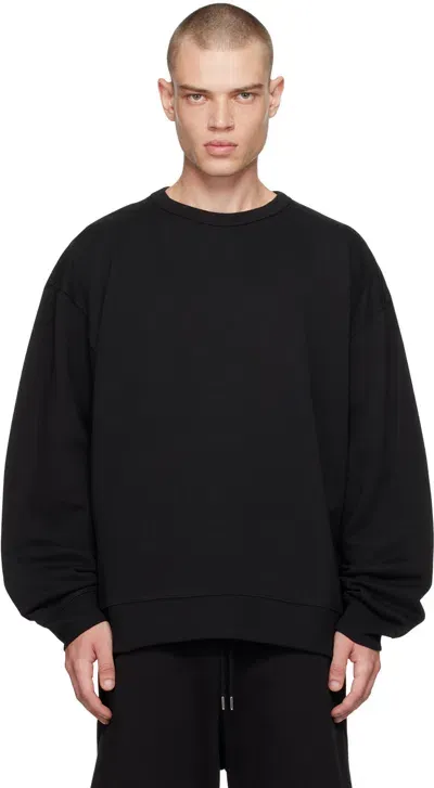 Dries Van Noten Black Oversized Sweatshirt In 900 Black