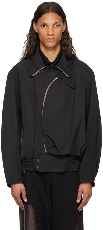 Dries Van Noten Black Padded Jacket In 900 Black