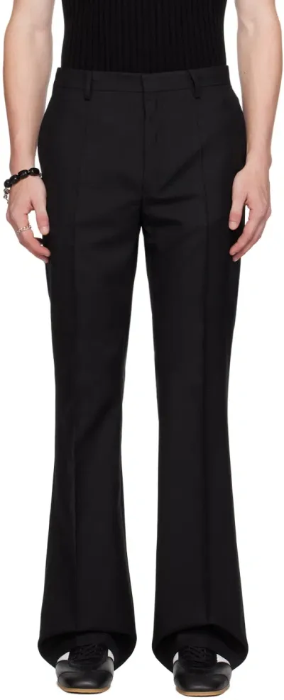 Dries Van Noten Black Wool Trousers In Black 900