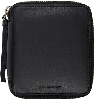 Dries Van Noten Black Zip Wallet In 900 Black