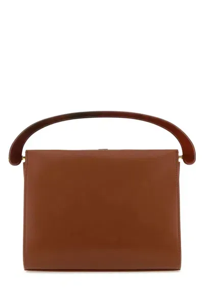 Dries Van Noten Caramel Leather Handbag