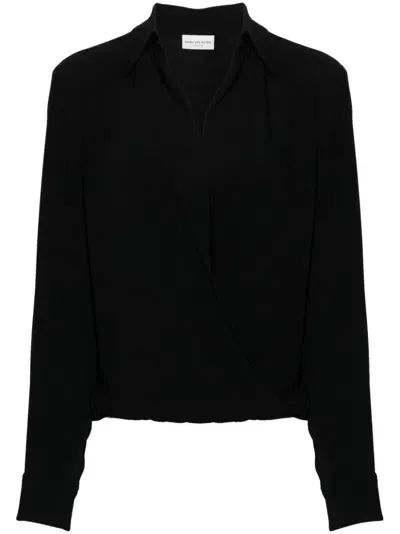 Dries Van Noten Cedal 9067 W. W.shirt In Black  