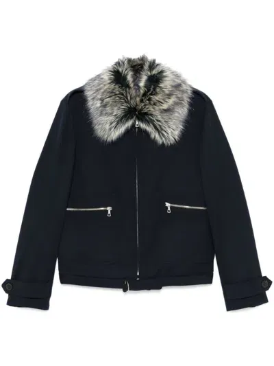 Dries Van Noten Coat In Navy