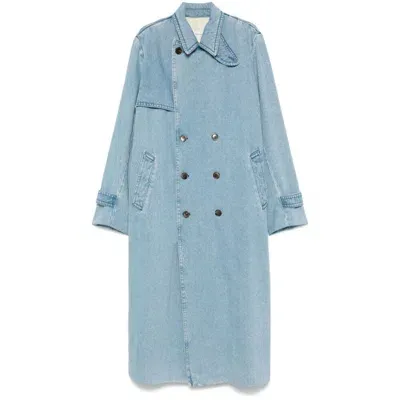 Dries Van Noten Coats In Blue