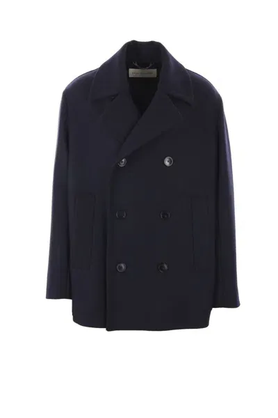 Dries Van Noten Coats In Blue