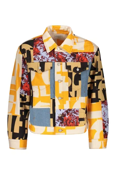 Dries Van Noten Denim Jacket In Multicolor