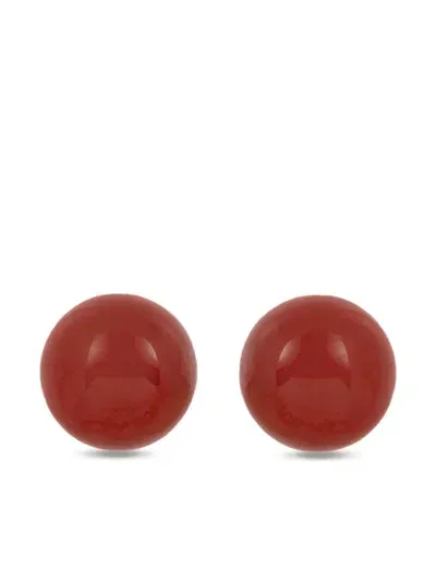 Dries Van Noten Gemstone-embellished Stud Earrings In Gold