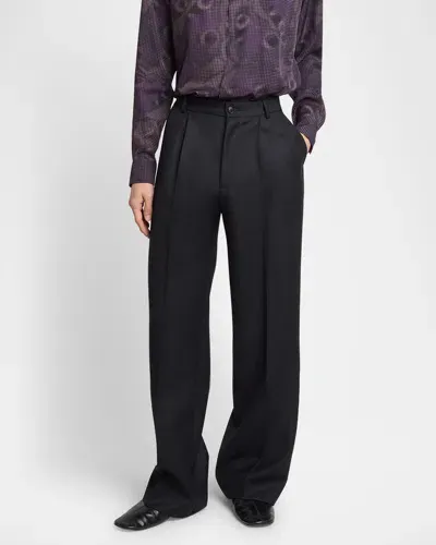 Dries Van Noten Men's Penrud Wool Pants In Black