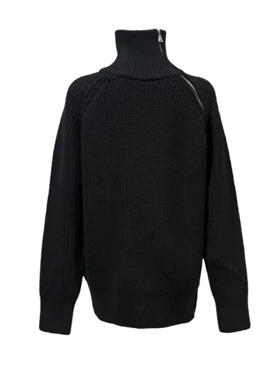 Dries Van Noten Zip-up Sweater In Black